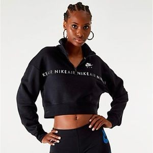 Nike Air Women’s Crop Top Zip Sweatshirt